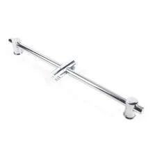 kangten 66cm Adjustable Bathroom Shower Head Holder Riser Rail Bracket Slider Bar, Round Handheld Shower Lift Rod Head Riser Rail Holder Wall Mounted Home Bathroom Decor Summer Back To School - Silver - View 5