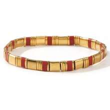 1 pieza Pulsera con cuentas Tila de estilo bohemio para playa y resort de verano, adecuada para hombres y mujeres, regalo