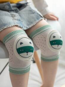 1 对卡通网状透气婴儿护膝和护肘，男女通用 - 彩色 - 查看 14