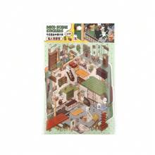 2 miếng dán + 1 tấm thiệp cảnh Thỏ dễ thương dán cảnh ngoài trời, miếng dán phong cảnh thu nhỏ nổi 3D sáng tạo mới, miếng dán vẽ thư giãn tự làm, miếng dán trang trí nhà búp bê giáo dục, không cần cắt - Nhiều màu - Xem 9