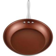 Sartén Earth de acero inoxidable de 12" de Ozeri, edición para restaurantes, 100 % libre de PTFE - Interior de bronce - Ver 4