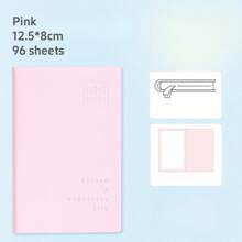 Libreta de notas de color crema, mini y portátil con 96 hojas en blanco para anotar, bloc de notas para oficina, escuela y sellos, útiles escolares, de vuelta a la escuela - Unitalla - Ver 17