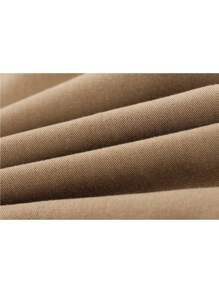 女士百褶迷你裙，新款时尚高腰基础款休闲街头风半裙，夏季 - 卡其色 - 查看 4