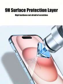 حماية شاشة من الزجاج المقسى بصلابة 9H لهواتف آيفون 17/17 برو/17 برو ماكس/17 إير 16 15 14 بلس 13 12 ميني 11 برو ماكس. عبوة مزدوجة لآيفون X، XR، XS ماكس.