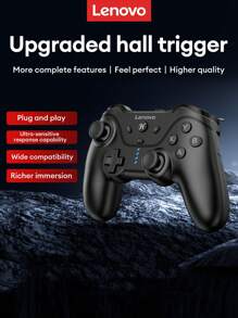 Lenovo 联想 P01 黑白游戏手柄，高游戏体验，低延迟，高精度摇杆，支持 TURBO，灵敏控制，霍尔效应，3 档调节，有线游戏控制器，兼容 Switch、电视、Android - 彩色 - 查看 10