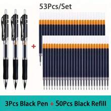 23 支/套大容量 0.5 毫米伸缩圆珠笔，黑色/红色/蓝色可更换笔芯，学生书写文具，学校办公用品返校 - 彩色 - 查看 16