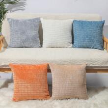 2pcs Bohemian Throw Pillow Case, Comfortable Farmhouse Cushion Cover With Striped Texture Chenille Material, Suitable For Sofa, Bed, Living Room