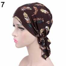 1Pc Floral Print Turban Women National Wind Hat Bandana Chemotherapy Hat Sleep Caps Beanies Headwrap Fashion Casual - Hair Cap - View 20