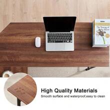 60" L Shaped Computer Desk With 2 Storage Shelf Sturdy Home Office Corner Desk