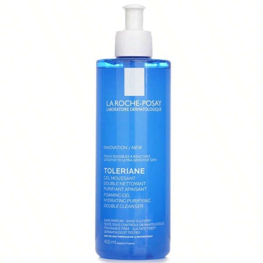 La Roche-Posay Sữa rửa mặt tạo bọt thanh lọc Toleriane (Dành cho da thường đến da dầu), 400ml/13,52oz - Màu xanh lam - Xem 1