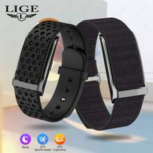 ESFOE LIGE's Neue intelligente Armband ohne Display, Mehrere Sportmodi, GPS, wasserdicht, dünn und kompakt, langanhaltend Akku, Silikon, Nylon Armband, modische und praktische Uhren für Herren und Damen