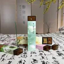 8-Pack High Quality Aromatherapy Incense Sticks Set, 50 Sticks/Set With Incense Holder. Scents Include: Coffee, Green Tea, Orange, Grapefruit, Osmanthus, Jasmine, Lavender And Peach. Natural Wooden Fragrance Sticks Suitable For Meditation, Yoga, Relaxation And Travel