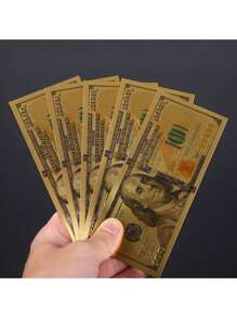 Monedă comemorativă din folie de aur din plastic PET Folie de aur Billet de aur stil nou Monedă comemorativă de 100 USD Monedă comemorativă din aur din SUA Monedă comemorativă