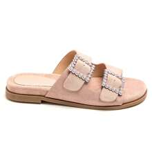 Women's Platform Sandals | Adjustable Thin Straps - Pink - View 4