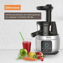 KRUPS Extractor Juice and Clean de Jugo con Display Touch, funcionamiento silencioso, con tecnología Easy Clean ahorra tiempo y esfuerzo, cuenta con sistema de prensado en frío, color Negro, ZB420EMX - 1 - Ver 4