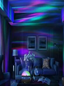1pc Galaxy LED Light - Colorful RGB USB LED Atmosphere Light With Wave, Starry, Northern Lights Effects, Remote & Button Control, Night Sky Decor For Room, Bedroom, Kitchen, Home Decoration & Holiday Gift - Multicolor - View 9