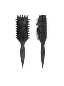 1PC Bounce Hollow Combs Curl Define Styling Brush Smooth Hair Fluffy Comb Massage Home Hair Styling Tool Combs For Woman,Hair Brush,Comb,Hair Tools,Hair Products And Accessories For Barber Salon Beauty Travel Essentials,Back To School,Travel Holiday Essentials,Hair Accessories For Women