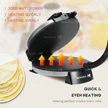 Novaka Máquina Para Hacer Pan Plano Y Tortillas,Maquina para tortillas, maquina para tacos mexicanos - Tipo de Enchufe A USA (110-127V) - Ver 7