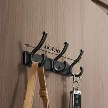 1pc Aluminum Alloy No-Drill Wall Mount Sturdy Hanger Hook, Entryway & Kitchen & Bathroom Storage Hooks,Bathroom Shelf,Hangers Hooks Hanger,Wall Pictures,White Hook,Black,Sticky Wall Hooks,Purse Hanger Wall,Wall Hangings,Picture Frame Hooks,Wall Picture Frame,Wall Hooks Self Adhesive,Hooks,Hook,Wall Hooks,Bathroom,Towel Holder,Hooks,Wall Hooks,Hooks,Wall Hook,Door Hanger
