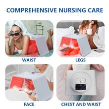 7-In-1 LED Photon Therapy Facial Mask, Foldable Light-Activated Face Steamer Mist Mask, Spa Facial And Neck/Body Beauty Device For Salon And Home Use - View 7