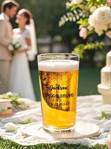 1pc Personalized Beer Glass - Custom Name & Text Engraved 16oz/22oz (473ml/650ml) Transparent Pint Glass - Unique Gift For Beer Lovers, Dad, Husband - Birthday, Father's Day, Oktoberfest Party Cup World's Best Beer Dad Glass Funny Gift For Boyfriend, Men, Brewery Fans - Anniversary, Christmas, St. Patrick's Day Drinking Cup Lead-Free Personalized Glass - Custom Pint Cup