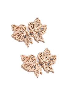 1pc/2pcs High-Quality Butterfly Waist Tight Buckle Pants Clip, Collar Button, Women's Brooch, Fashionable, Detachable Pants Clip, Jeans, Skirt, Women's Pants Bag Accessories, Female Student