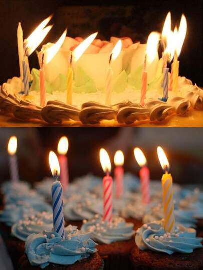 150 件/100 件/50 件/30 件/20 件/10 件/盒，新款彩色时尚装饰蜡烛，家居装饰，桌面装饰，生日蜡烛装饰，秋季礼物，冬季礼物，节日派对装饰，生日装饰，礼品，生日装饰，公主派对装饰，粉色蜡烛，生日，香薰蜡烛，家居装饰