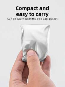 ROCKBROS 1pc Durable 26cm Silver Bicycle Seat Cover - 2-In-1 Waterproof & Heat Insulation, Compact Lightweight Portable For Daily Use