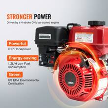 Gasoline Powered Trash Pump, 3"/2", 6.5HP/7HP, 132GPM /242GPM 4-Stroke Gasoline Engine Water Transfer Pump With 25ft/7.62m Outlet Hose, 98/148ft Max Lift, 22/26ft Suction, Cast Iron Impeller For Irrigation Ponds - Gasoline Powered Trash Pump(1) - 查看 4
