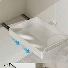 Pull Out Cabinet Drawers Organizer Pull Out Cabinet Organizer Shelves Adhesive Slide Out Drawers Storage Rack For Kitchen Cabinets, Pantry, Bathroom - Black 40cm - View 6