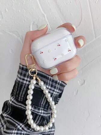 Cherry Blossom Flower Design Protective Case Compatible With Airpods 1/2, AirPods 4, New AirPods 3/Pro/Pro2, Wireless Earphone Cover, Gift For Boyfriend/Girlfriend