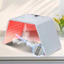7-In-1 LED Photon Therapy Facial Mask, Foldable Light-Activated Face Steamer Mist Mask, Spa Facial And Neck/Body Beauty Device For Salon And Home Use - View 4