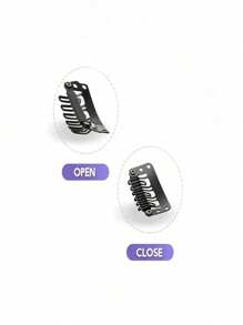2pcs Kid's Elegant Long Curl Wigs, Dyed Color Clip-In Synthetic Hair Extensions, Complete Wig For Girls, Suitable For All Hairstyles, Perfect For Daily Use And Parties