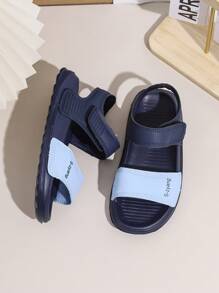 儿童夏季沙滩凉鞋，新款男童鞋和女童公主软底防滑休闲鞋，幼儿/小童/大童 - 藍色 - 查看 2