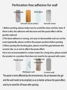 1 pieza Soporte de almacenamiento simple para rizador, Estante de pared para secador de pelo de baño, Caja de almacenamiento colgante de plástico, Estante de almacenamiento de herramientas de belleza de fácil acceso, Soporte de pared para peine, plancha de baño y cocina con bolsa de pegamento sin rastro, Decoración de habitación, Bolsas, Neceser de maquillaje, Tocador, Viaje, Neceser de maquillaje, Artículos de viaje esenciales, Organizador, Almacenamiento, Artículos de viaje esenciales, Organizador de maquillaje, Bolsas de maquillaje, Organizador de maquillaje, Organizador, Neceser de aseo, Organizador de escritorio, Bolsa de cosméticos, Bolsa de maquillaje, Organizador de maquillaje, Accesorios de tocador, Bolsa de maquillaje, Bolsas de maquillaje, Joyero, Bolsa, Soporte para brochas de maquillaje, Soporte para brochas, Organizador de perfumes, Bolsa