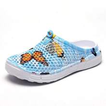 Zapatillas de Verano para Mujeres, Zuecos Huecos, Sandalias de Piscina al Aire Libre, Zapatos de Playa de Jardín, Chanclas de Ducha de Agua, Mules Ligeros con Mensaje - Púrpura-1617 - Ver 9