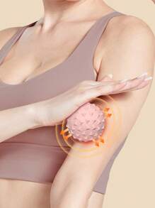 1 个粉色筋膜按摩球、运动瑜伽球、手握足部按摩理疗球、背部经络按摩球