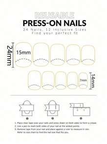 24 piezas/set Uñas postizas cuadradas con flores sencillas y frescas de primavera/verano, cubiertas completas desmontables, adecuadas para la vida diaria, fiestas y viajes de damas/niñas, uso decorativo + 1 lima de uñas + 1 pegamento de gelatina para decorar tus uñas, uñas postizas, suministros para uñas