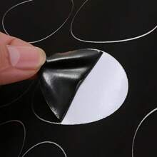1set/18pcs Self-Adhesive Down Jacket Repair Patches, Seamless, High-End Mending And Patching For Clothing, Leather Garments, Holes, Black Embroidered Fabric Patches
