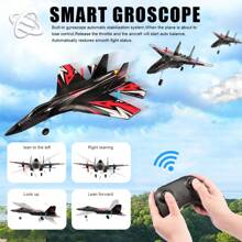 Fremego طائرة تحكم عن بُعد SU35/SU27 RC قطعة واحدة، طائرة تحكم عن بعد من رغوة EPP ذات 2.4 جيجاهرتز مزودة بأضواء LED، طائرة نموذجية رائعة للأطفال في أي مناسبة، طائرات تحكم عن بُعد، طائرات رغوة EPP