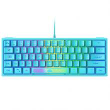 Free Wolf K61 RGB Gaming Keyboard, RGB Backlit Mini 60% Mechanical Keyboard For ESports Gaming Laptop - Multicolor - View 19