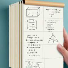 3pcs Of Draft Paper For Student Specific High School Mathematics Postgraduate Entrance Examination Section, Thick Calculation And Eye Protection Blank Book For Cheap And Optimal Selection, Random Pattern Color Distribution