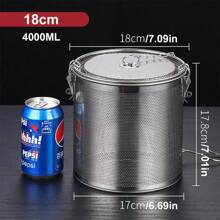 1 pieza Bola de malla de acero inoxidable anti-fugas para especias, bola de té, infusor de té, filtro de té premium, separador de té creativo, accesorios de cocina, herramienta de cocina - Multicolor - Ver 15