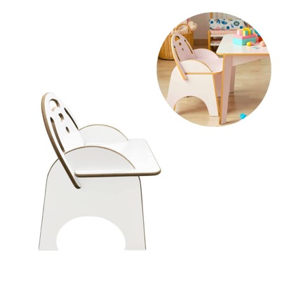 Cadeira Infantil De Encaixe Poltrona Desmontável Em Mdf Reforçada Para Crianças