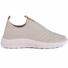 Women's Casual Sneakers Easy Fit Lightweight Comfortable Non-Slip Strap Sports Walking Unisex - Grey - View 2