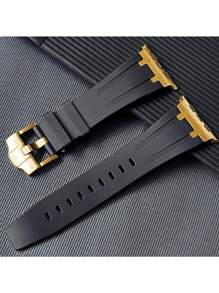 优质商务表带兼容 Apple Watch 表带，硅胶运动表带 Apple Watch 液态硅胶腕带 适用于 42mm/44mm/45mm/46mm/49mm - 42mm/44mm/45mm/49mm - 查看 1