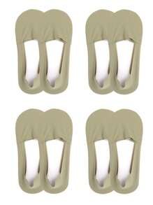 1/2/4 Pairs Of Women's Socks, Ultra-Thin Invisible Non-Slip Boat Socks, Comfortable And Soft High-Elastic Ankle Socks In Summer, Novel And Interesting Solid Color Socks, Fashionable White Socks, Suitable For Daily Travel And Party Use Boat Socks, Casual Holiday Gifts For Mother's Day, Easter, Spring And Summer, Wedding Anniversary Whimsical Gothic Style Four Seasons Gifts, Black Socks, White Socks