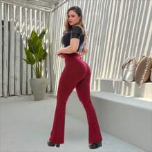 Women Pants - 紅色 - 查看 7