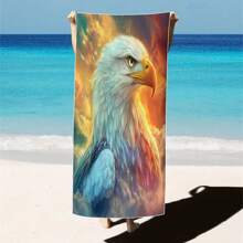 1 Piece Extra Large Beach Towel - Quick Drying, Soft, Lightweight, Sand-Free, Microfiber Material, Cute Bird Design, Ideal Gift For Women And Adults, Suitable For Pool, Travel And Swimming Summer, Holiday