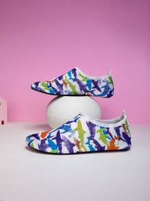 1 Pair Couples Cartoon Pattern Swim Shoes, Beach Shoes Anti-Slip Quick Drying Breathable Outdoor Sport Running Gym Yoga Shoes - Multicolor - View 5